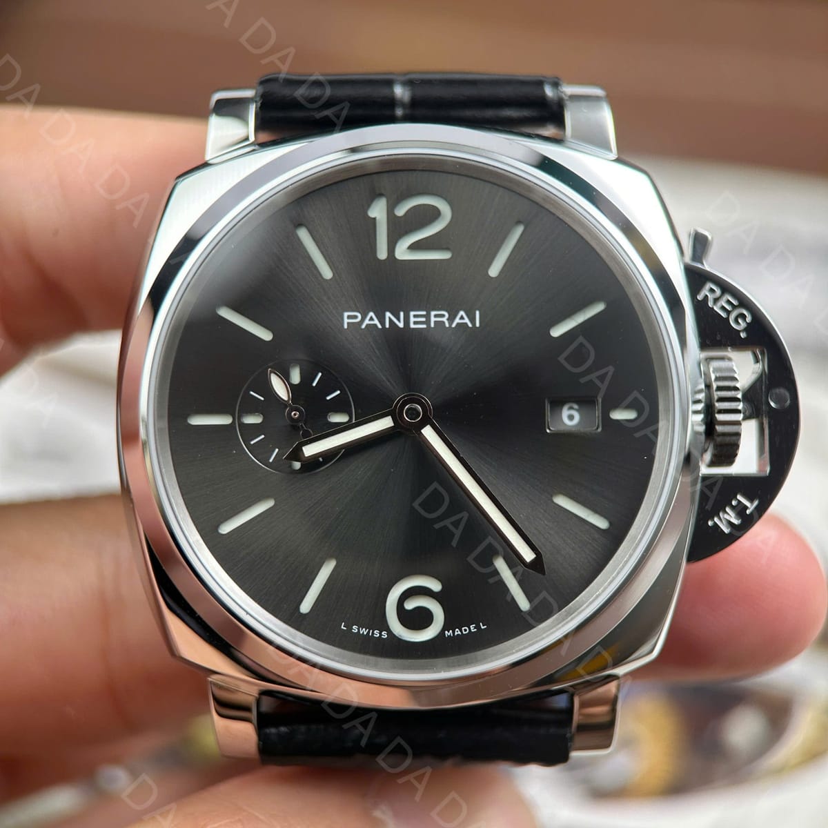 파네라이 루미노르 PAM1250 그레이다이얼 가죽밴드 42mm 10