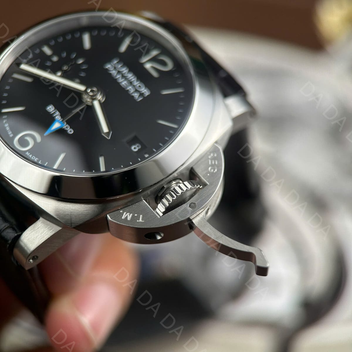 파네라이 루미노르 콰란타 PAM1365 검판 가죽밴드 40mm 9