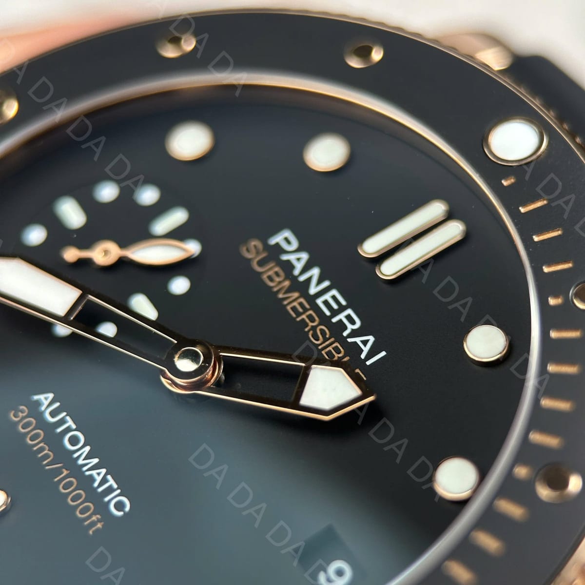 파네라이 섭머저블 PAM974 로즈골드 검판 러버밴드 42mm 9