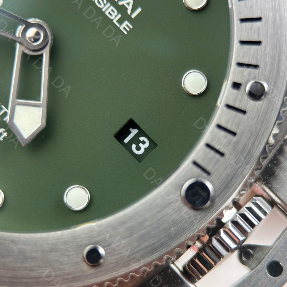 파네라이 섭머저블 PAM01055 그린 러버밴드 42mm 8