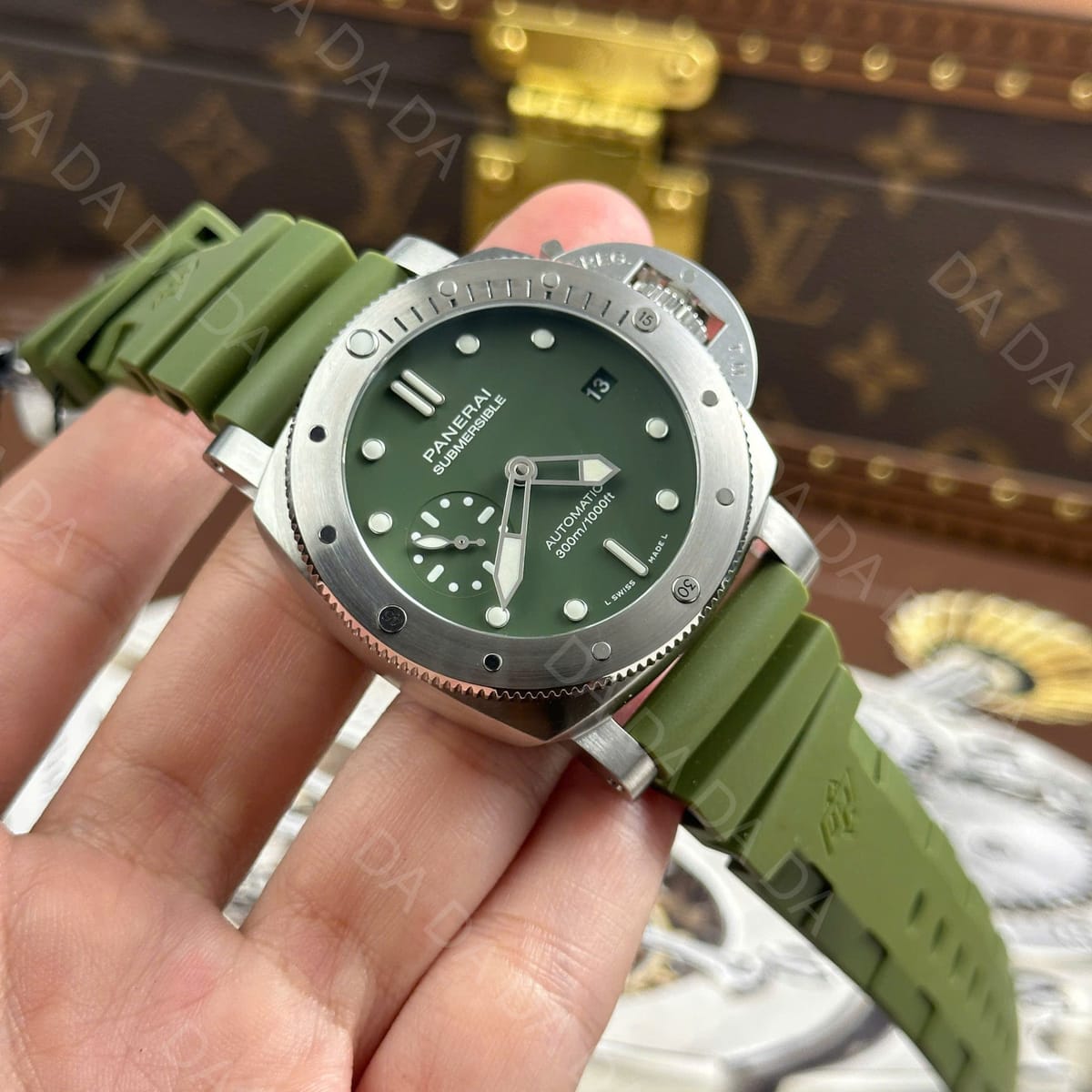 파네라이 섭머저블 PAM01055 그린 러버밴드 42mm 14