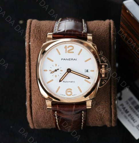 파네라이 루미노르 PAM01042 금통 흰판 가죽스트랩 42mm