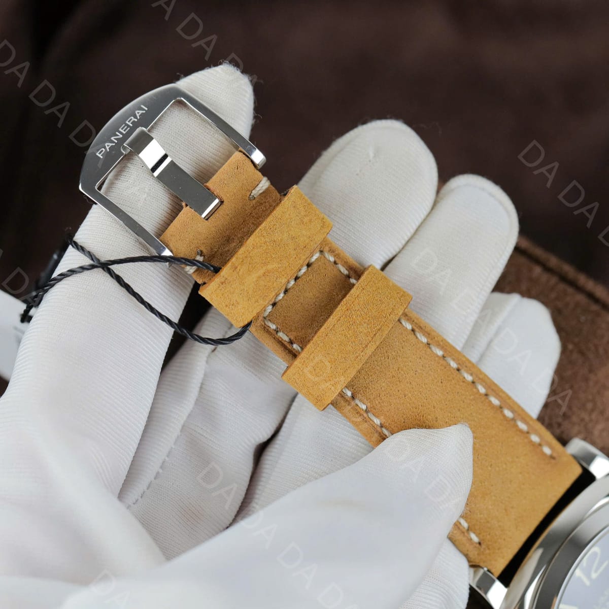 파네라이 루미노르 PAM904 스틸 검판 브라운 가죽스트랩 42mm 3
