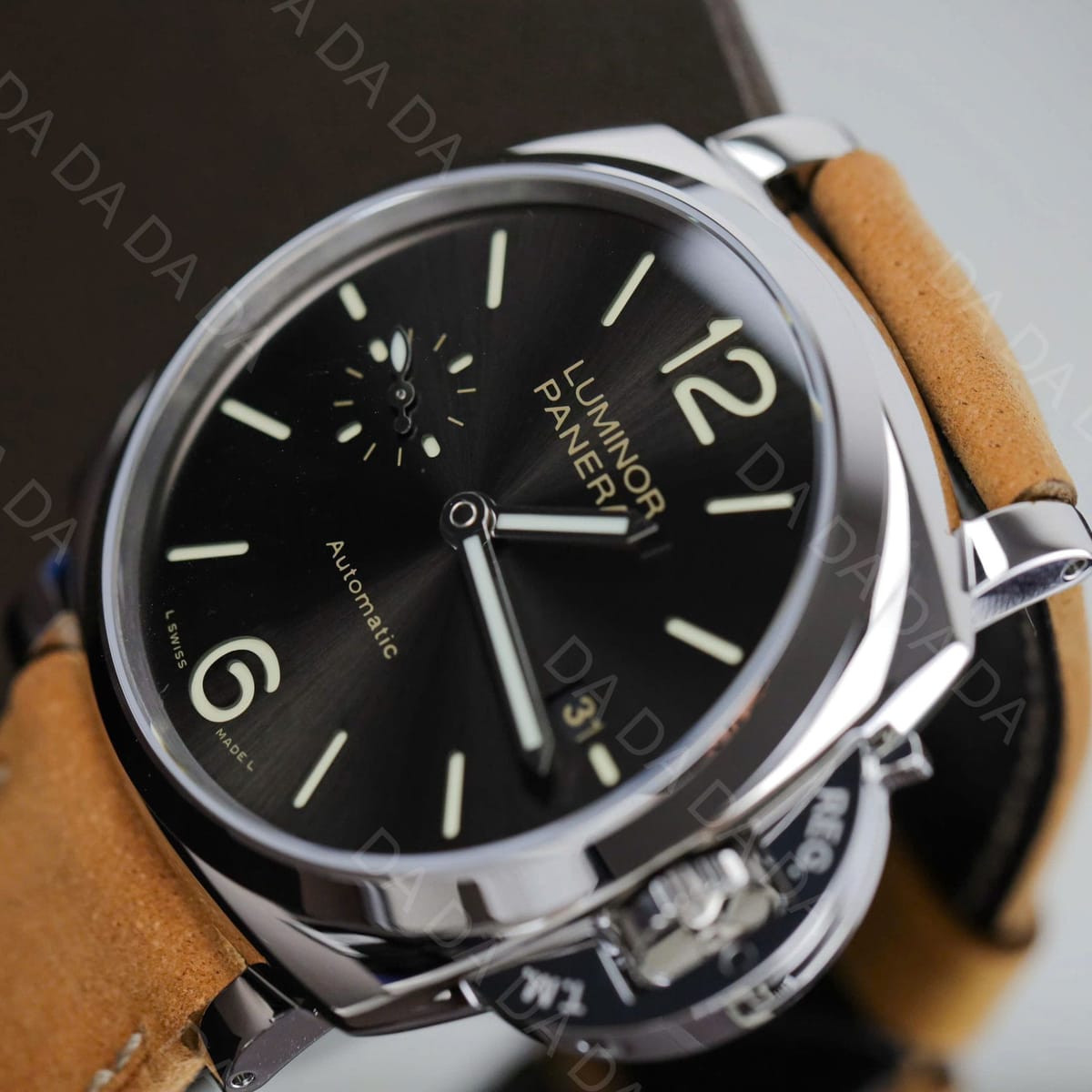 파네라이 루미노르 PAM904 스틸 검판 브라운 가죽스트랩 42mm 8