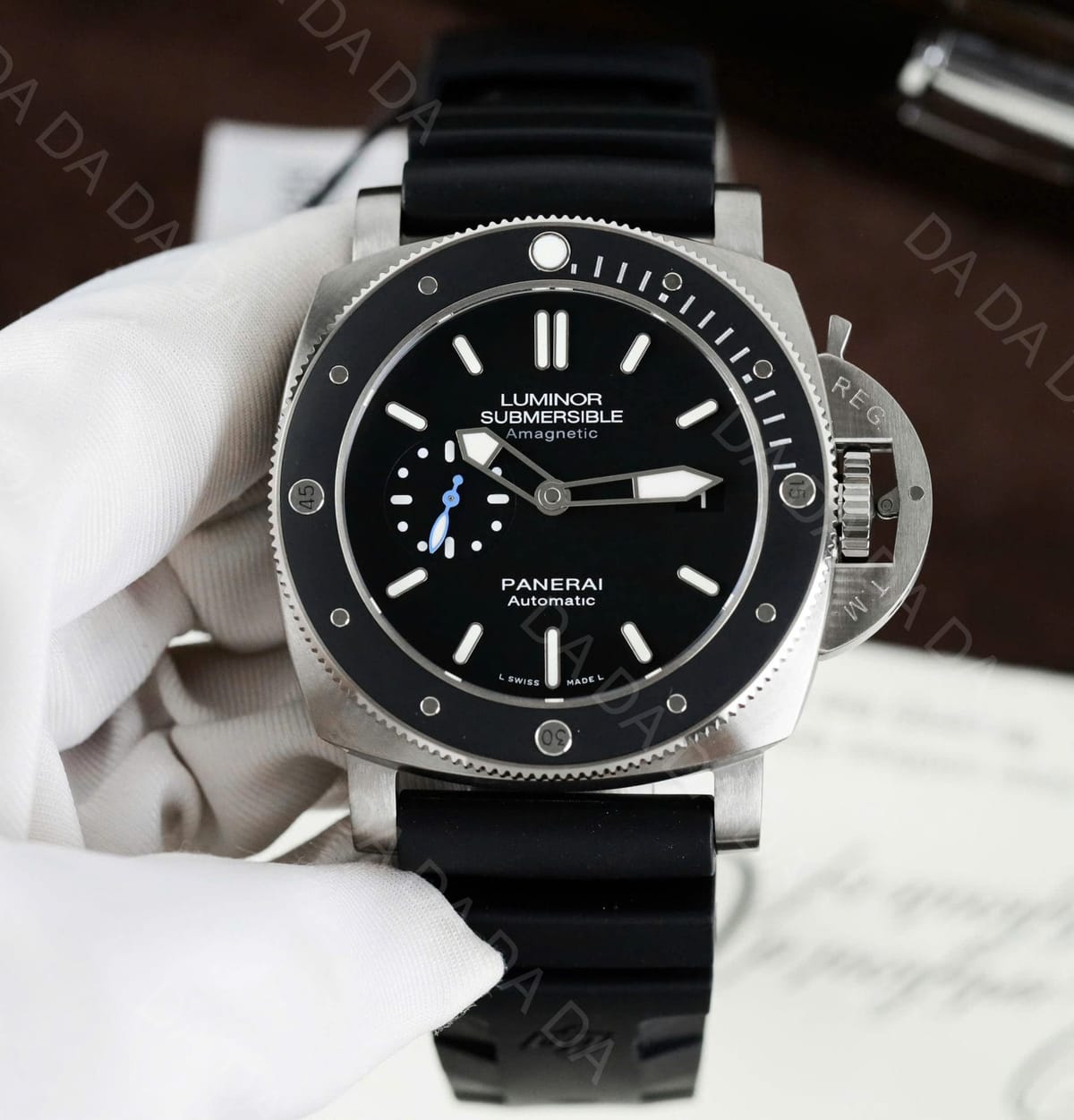 파네라이 루미노르 PAM01389 스틸 검판 47mm 10