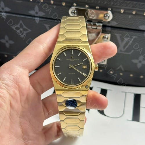 바쉐론콘스탄틴 히스토릭 222 옐로우골드 금통 그레이다이얼 37mm