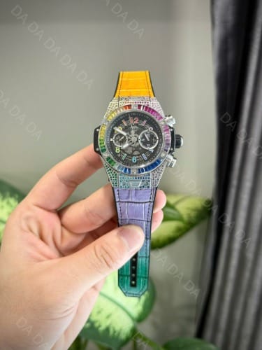 위블로 빅뱅 유니코 레인보우 티타늄 러버밴드 45mm