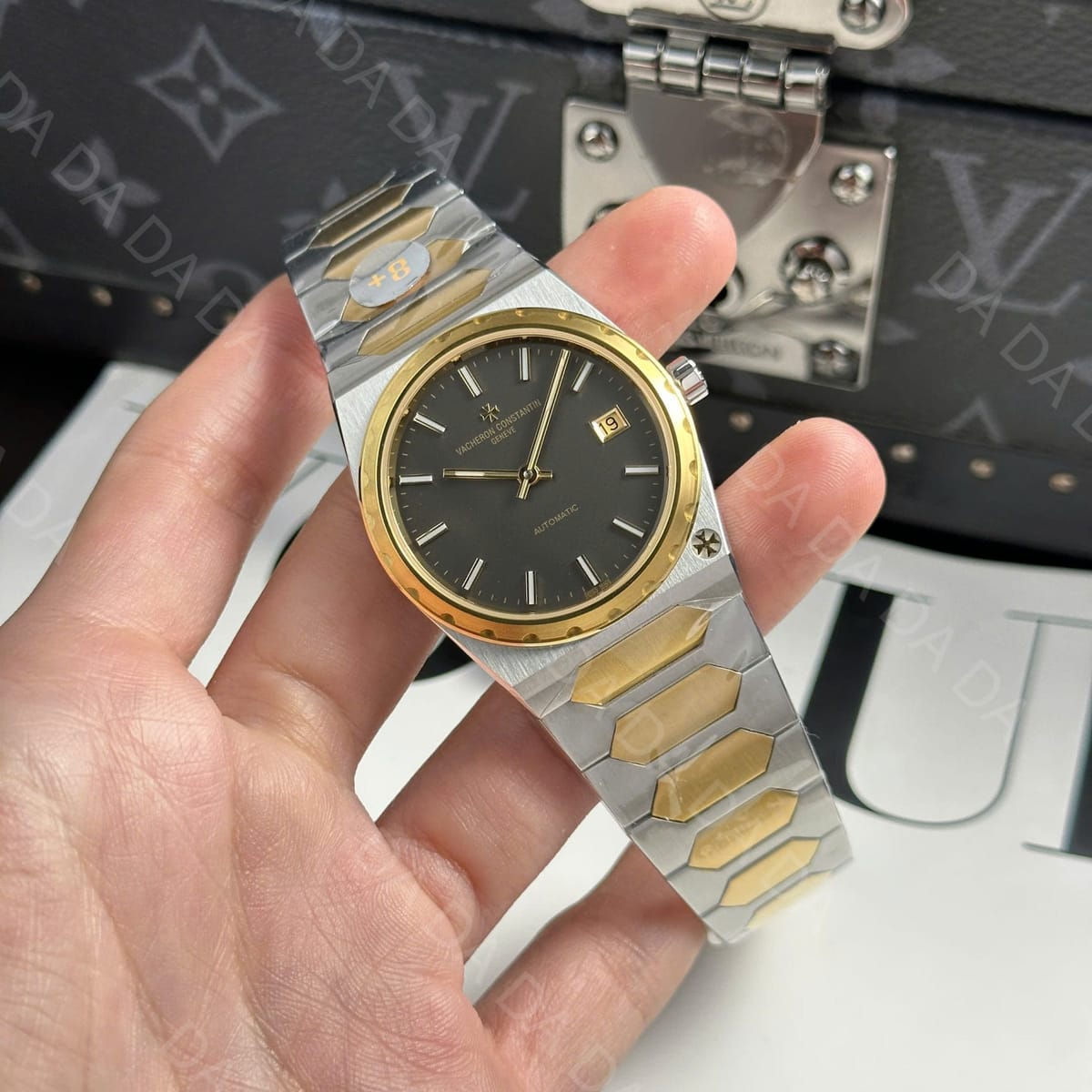바쉐론콘스탄틴 히스토릭 222 콤비 그레이다이얼 37mm 3