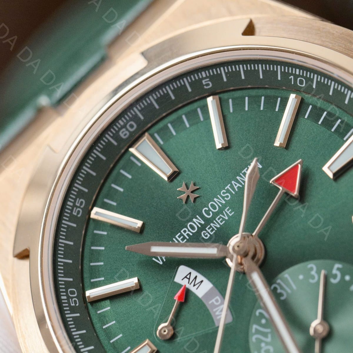 바쉐론콘스탄틴 오버시즈 7900v 듀얼타임 그린 가죽밴드 41mm 5