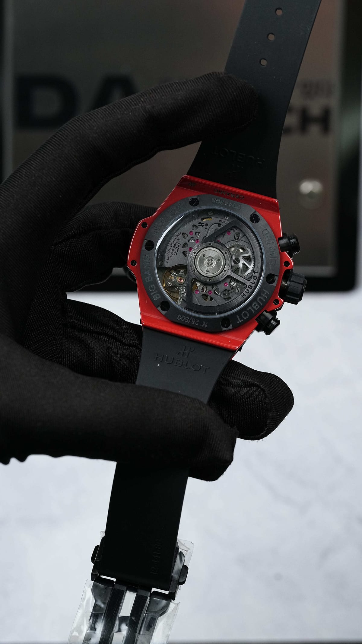 위블로 빅뱅 유니코 레드 러버밴드 42mm 16