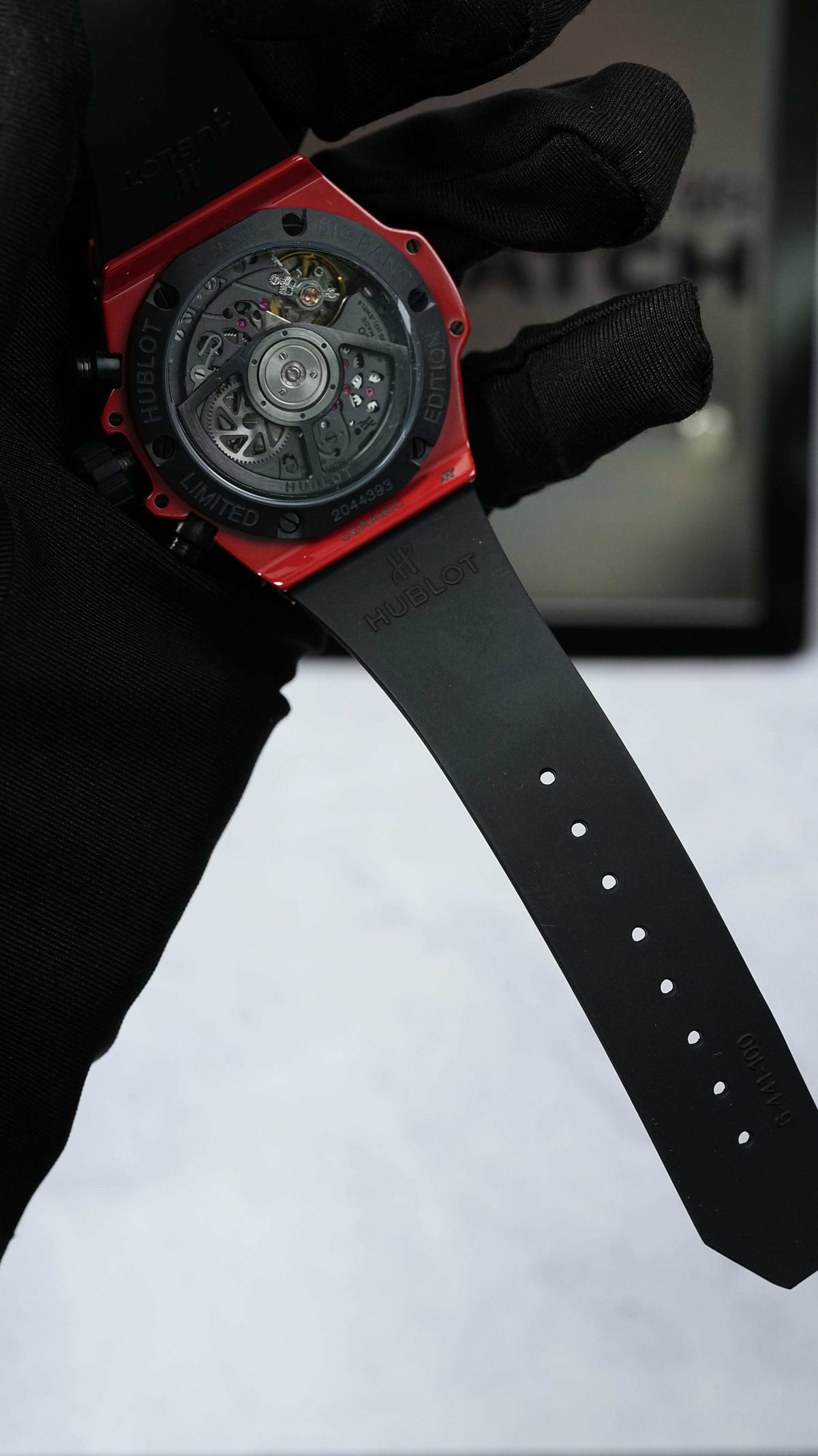 위블로 빅뱅 유니코 레드 러버밴드 42mm 18