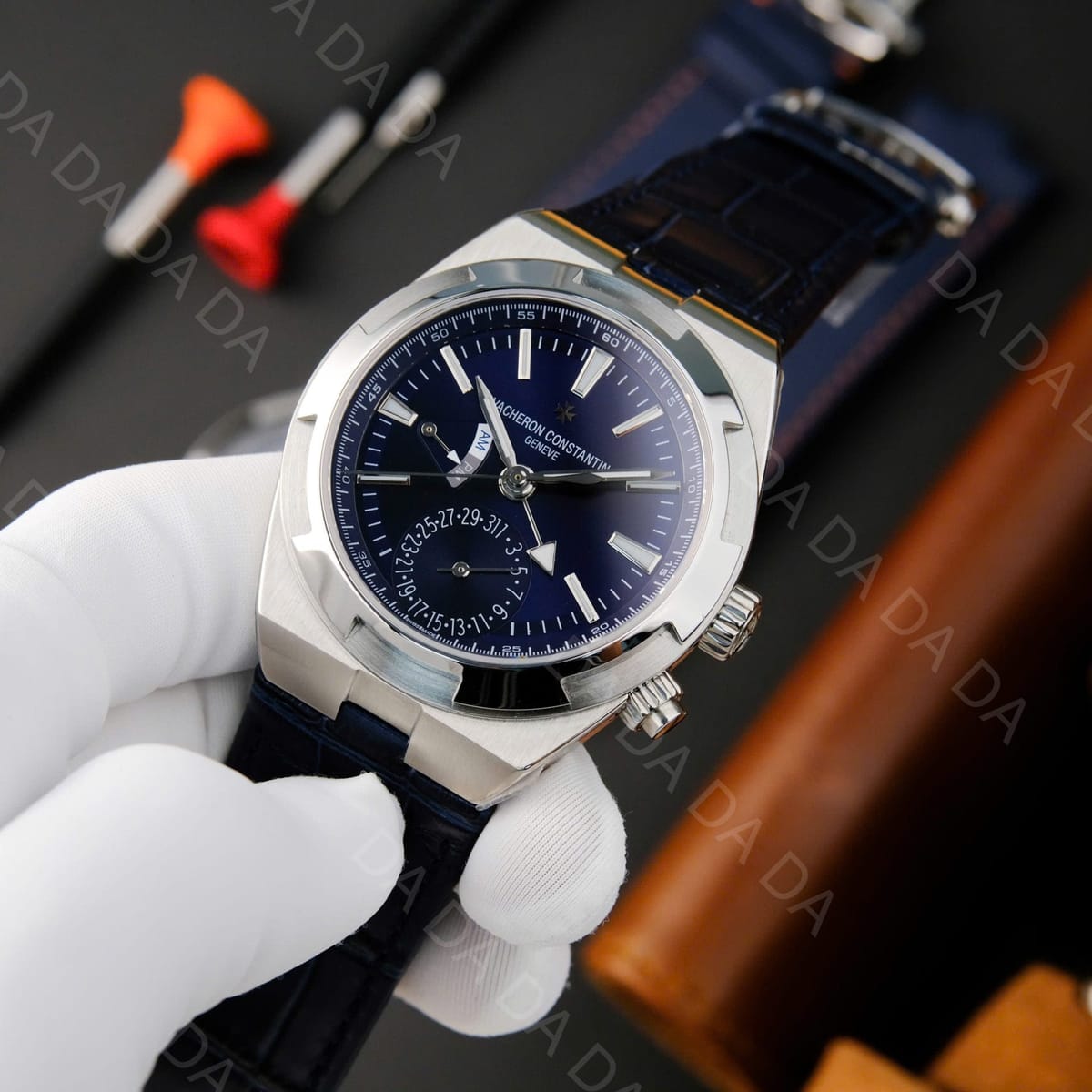 바쉐론콘스탄틴 오버시즈 7900v 듀얼타임 청판 41mm 6