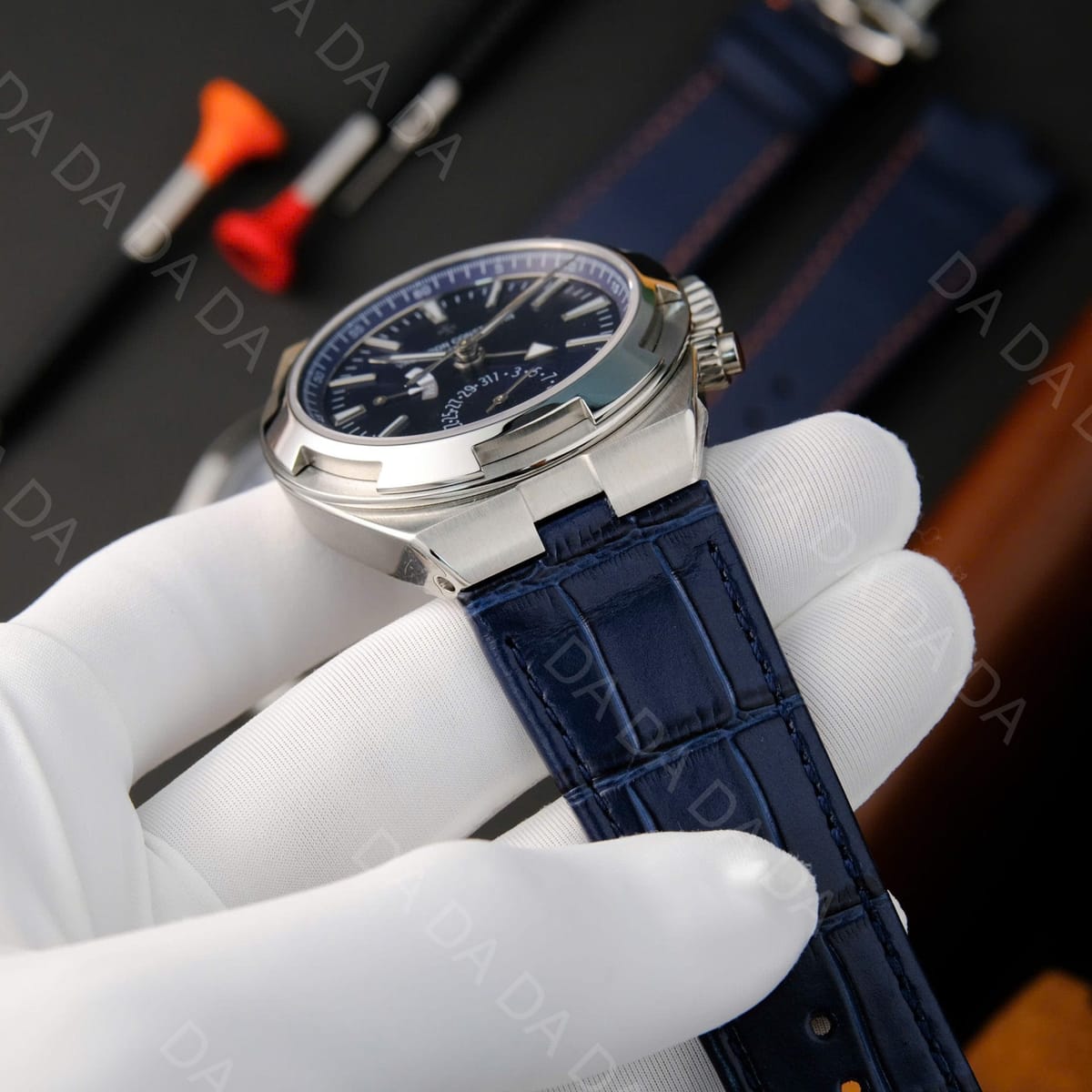 바쉐론콘스탄틴 오버시즈 7900v 듀얼타임 청판 41mm 7