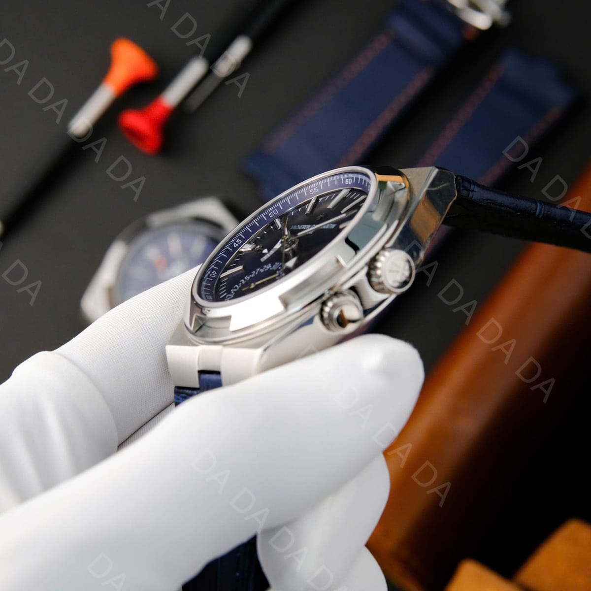 바쉐론콘스탄틴 오버시즈 7900v 듀얼타임 청판 41mm 9