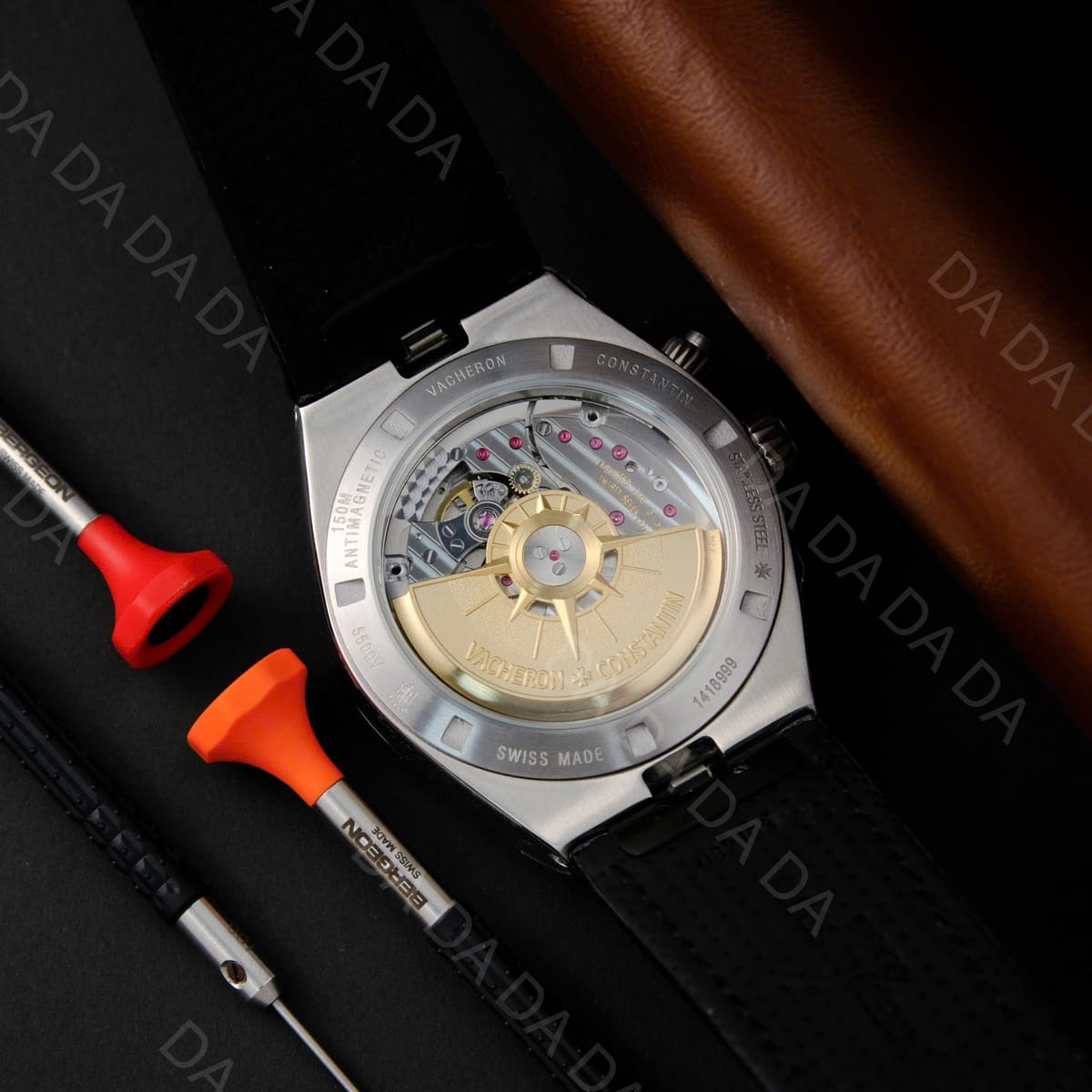 바쉐론콘스탄틴 오버시즈 7900v 듀얼타임 검판 가죽밴드 41mm 13