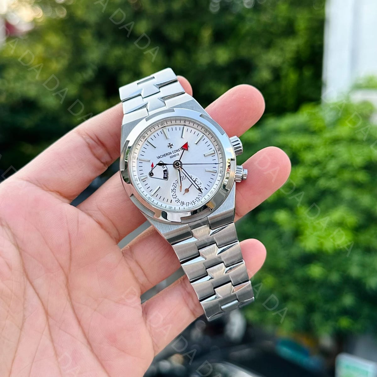 바쉐론콘스탄틴 오버시즈 7900v 듀얼타임 스틸 흰판 41mm 3