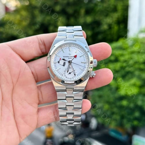 바쉐론콘스탄틴 오버시즈 7900v 듀얼타임 스틸 흰판 41mm