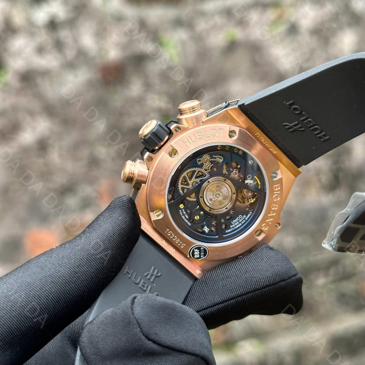 위블로 빅뱅 유니코 금통 블루베젤 러버밴드 44mm 7