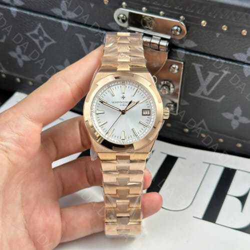 바쉐론콘스탄틴 오버시즈 4500v 금통 실버다이얼 41mm