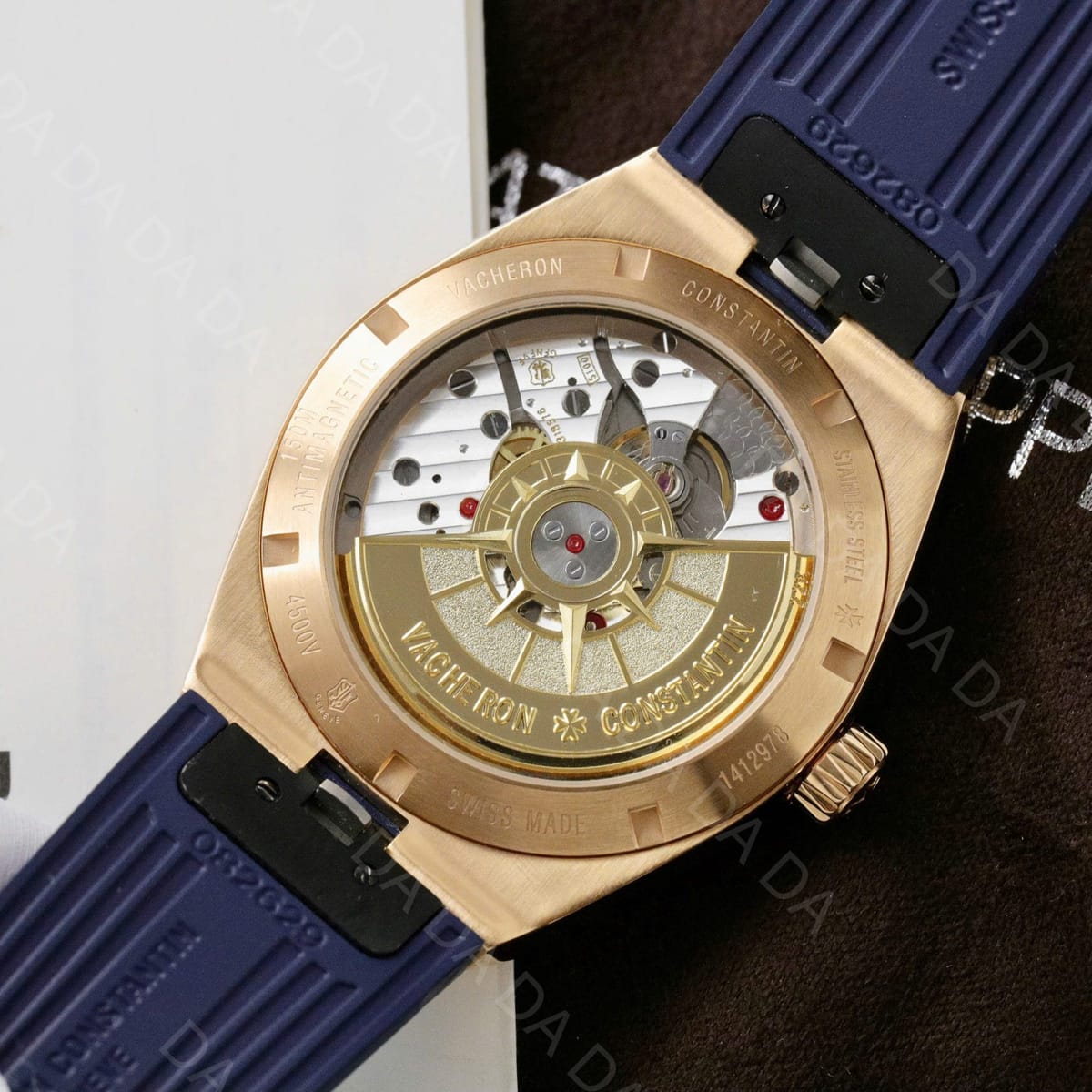 바쉐론콘스탄틴 오버시즈 4500v 금통 청판 러버밴드 41mm 10