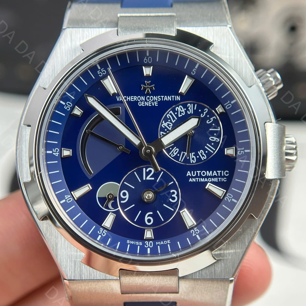바쉐론콘스탄틴 오버시즈 47450 듀얼타임 청판 러버밴드 42mm 4