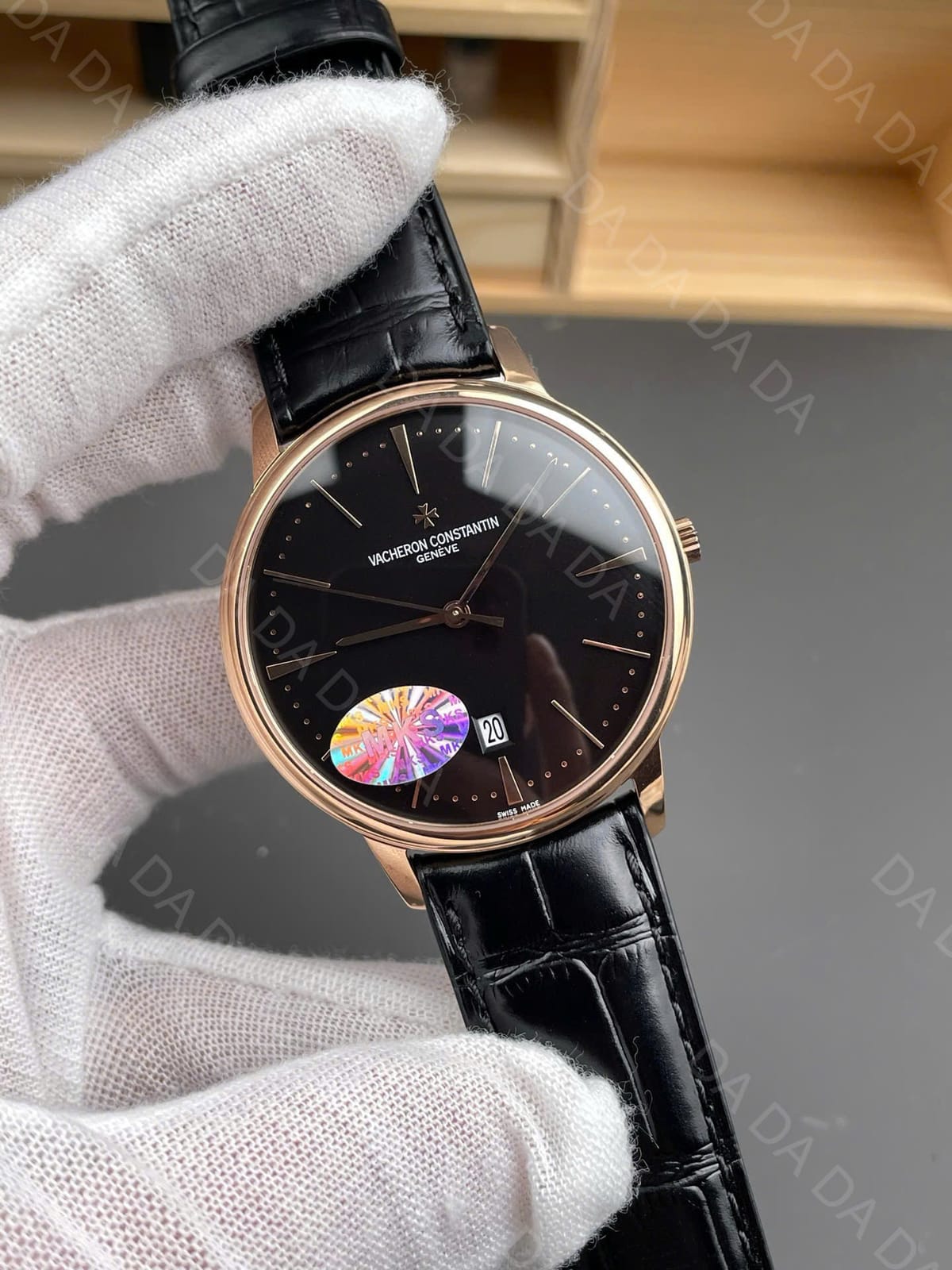 바쉐론콘스탄틴 페트리모니 85180 금통 블랙다이얼 가죽스트랩 40mm 4