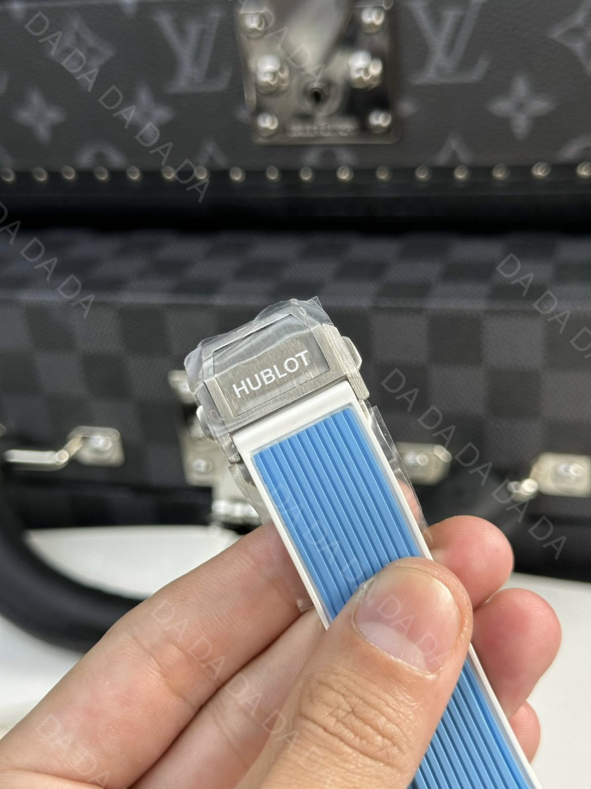 위블로 빅뱅 유니코 스카이블루 세라믹 러버밴드 42mm 10