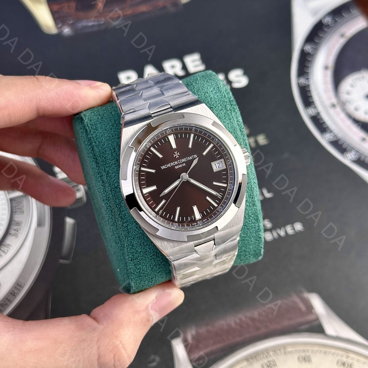 바쉐론콘스탄틴 오버시즈 4500v 스틸 브라운다이얼 41mm 3