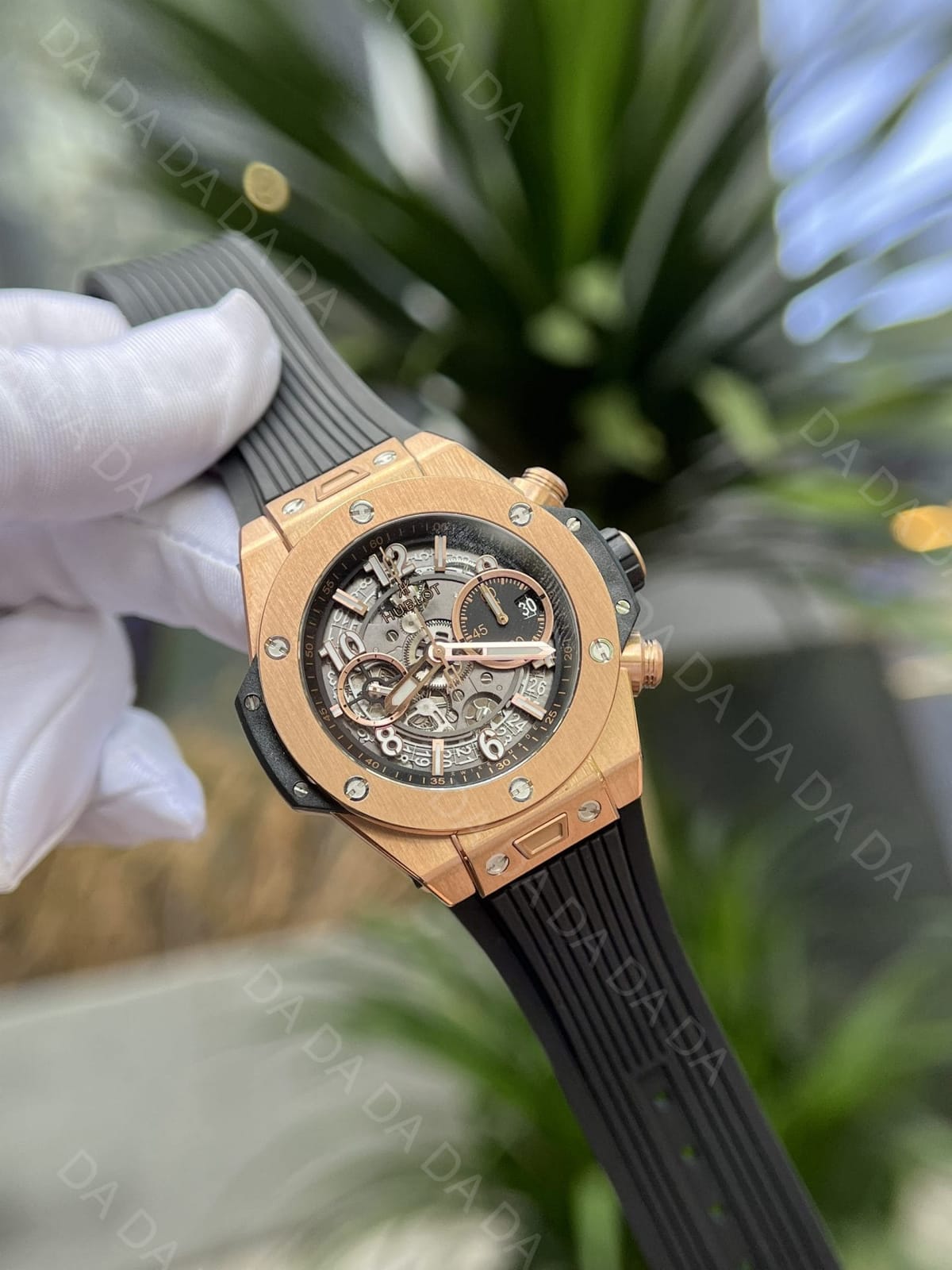 위블로 빅뱅 유니코 금통 러버밴드 42mm 3