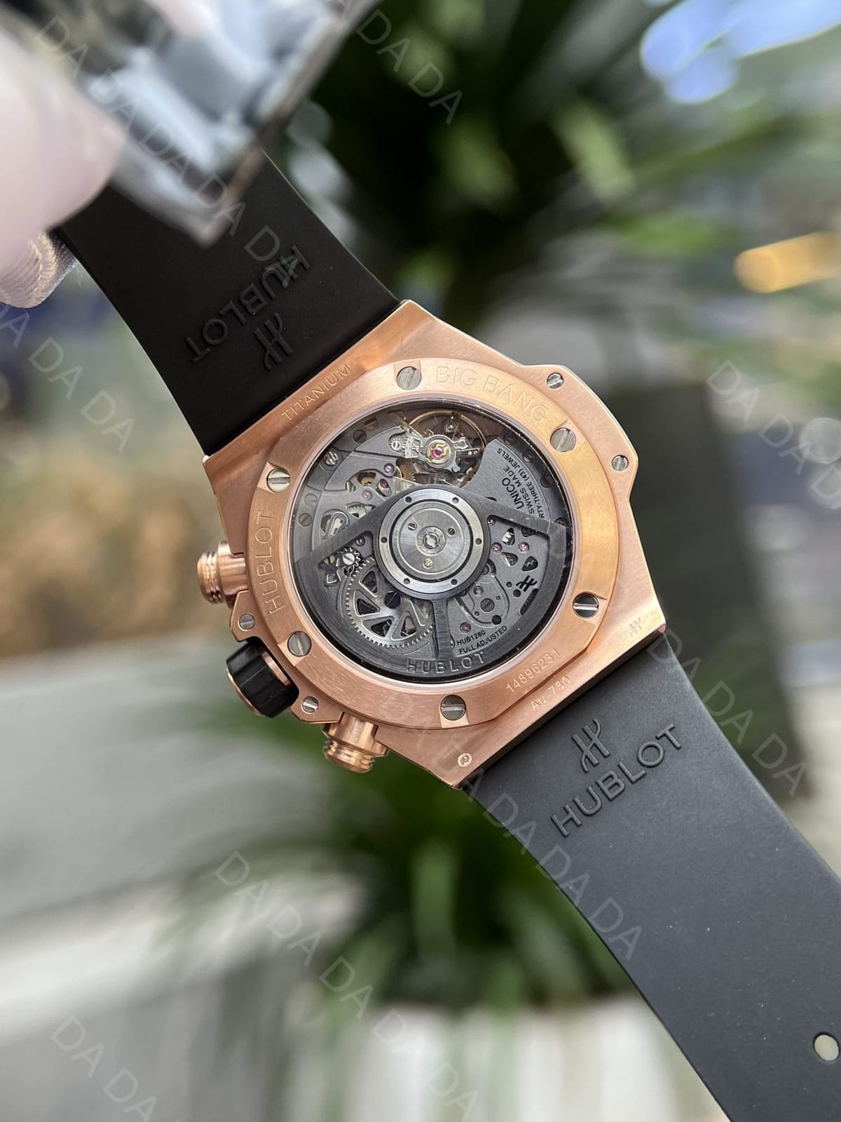 위블로 빅뱅 유니코 금통 러버밴드 42mm 5