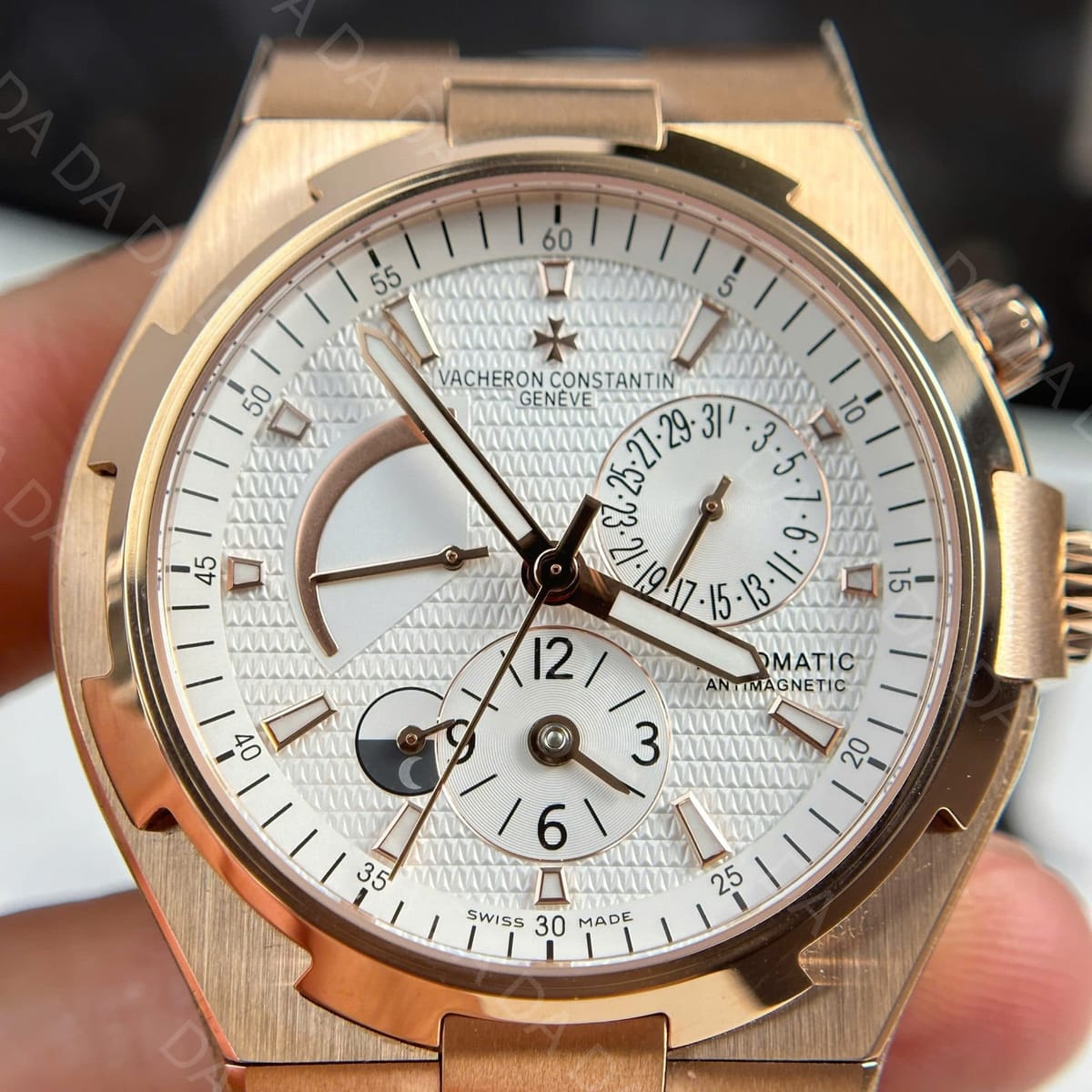 바쉐론콘스탄틴 오버시즈 47450 듀얼타임 j금통 흰판 42mm 5