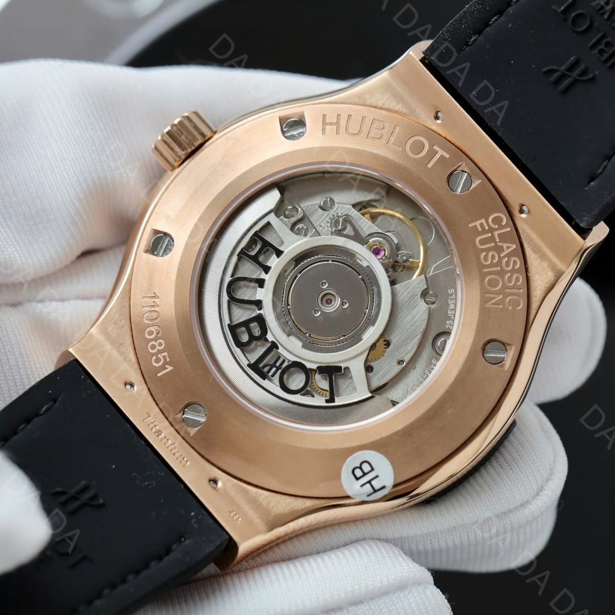 위블로 클래식퓨전 금통 그레이다이얼 풀다이아셋팅 러버밴드 42mm 9