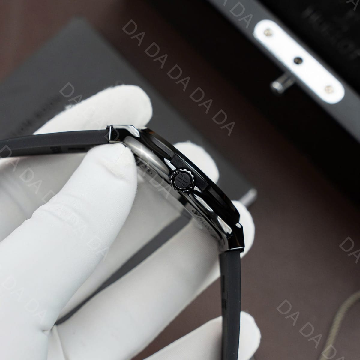 위블로 클래식퓨전 올블랙 세라믹 러버밴드 42mm 6