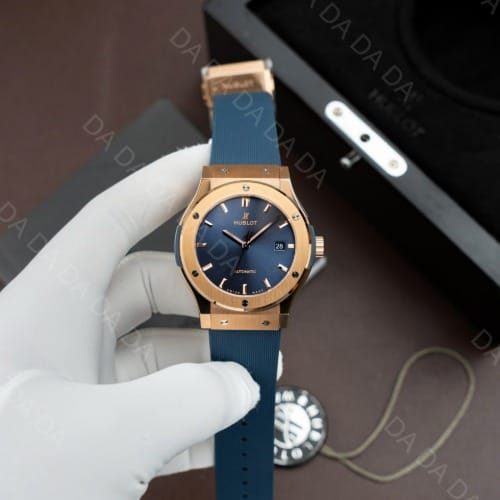 위블로 클래식퓨전 콤비 블루다이얼 러버밴드 42mm