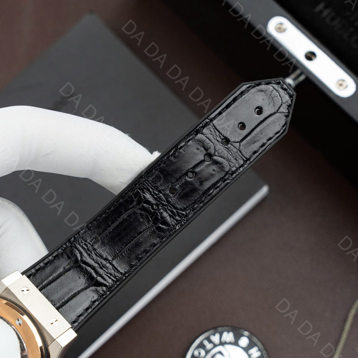 위블로 클래식퓨전 콤비 티타늄 블랙다이얼 가죽러버밴드 42mm 11