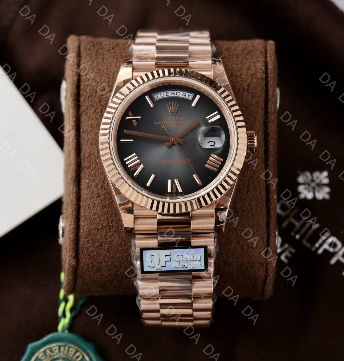롤렉스 데이데이트 로즈골드 금통 그레이 옴브레 40mm 4