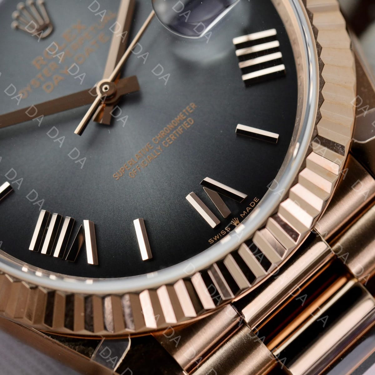 롤렉스 데이데이트 로즈골드 금통 그레이 옴브레 40mm 7