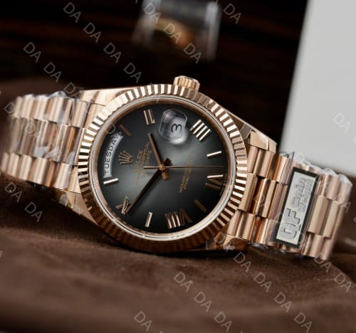 롤렉스 데이데이트 로즈골드 금통 그레이 옴브레 40mm