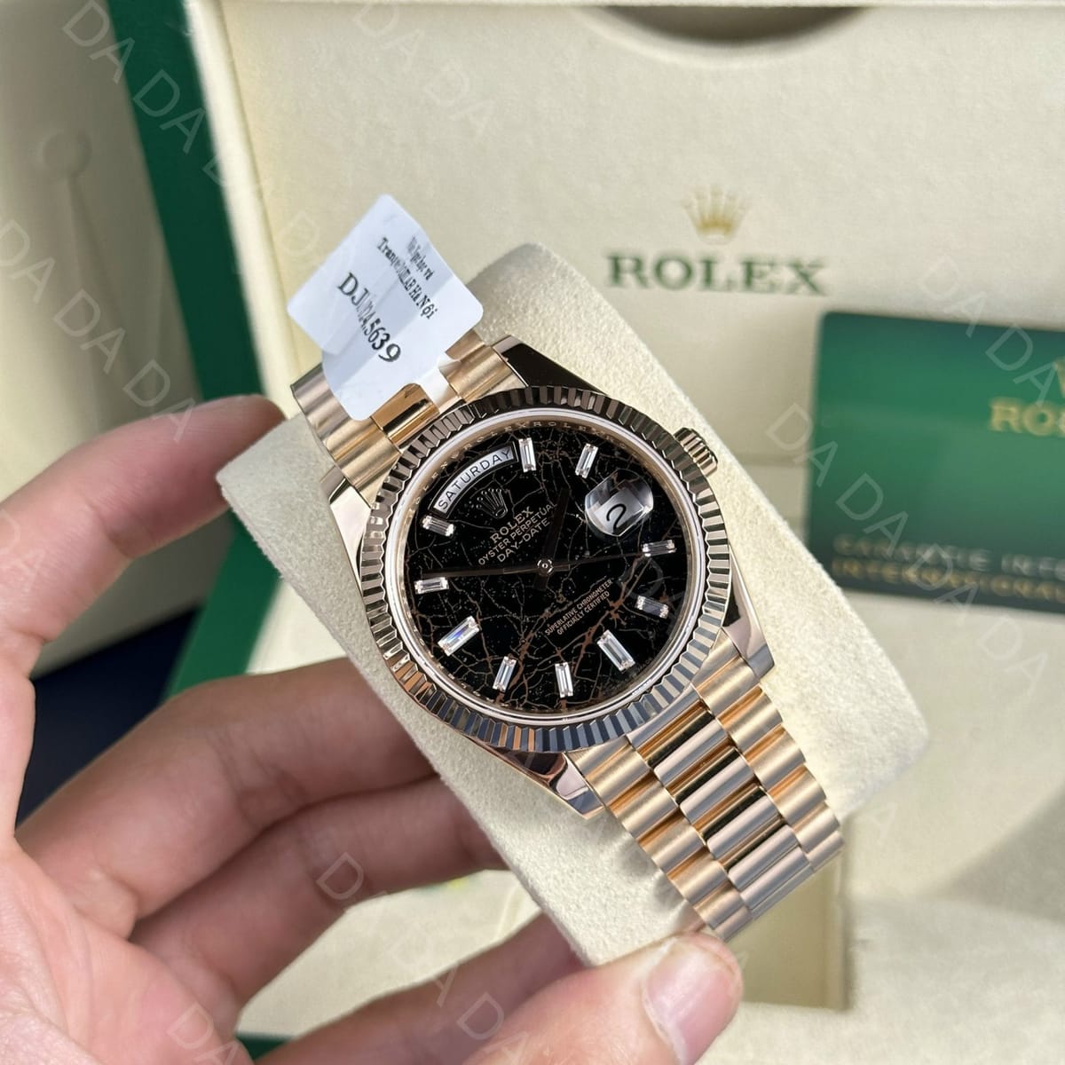 롤렉스 데이데이트 금통 대리석다이얼 바게트다이아 40mm 5
