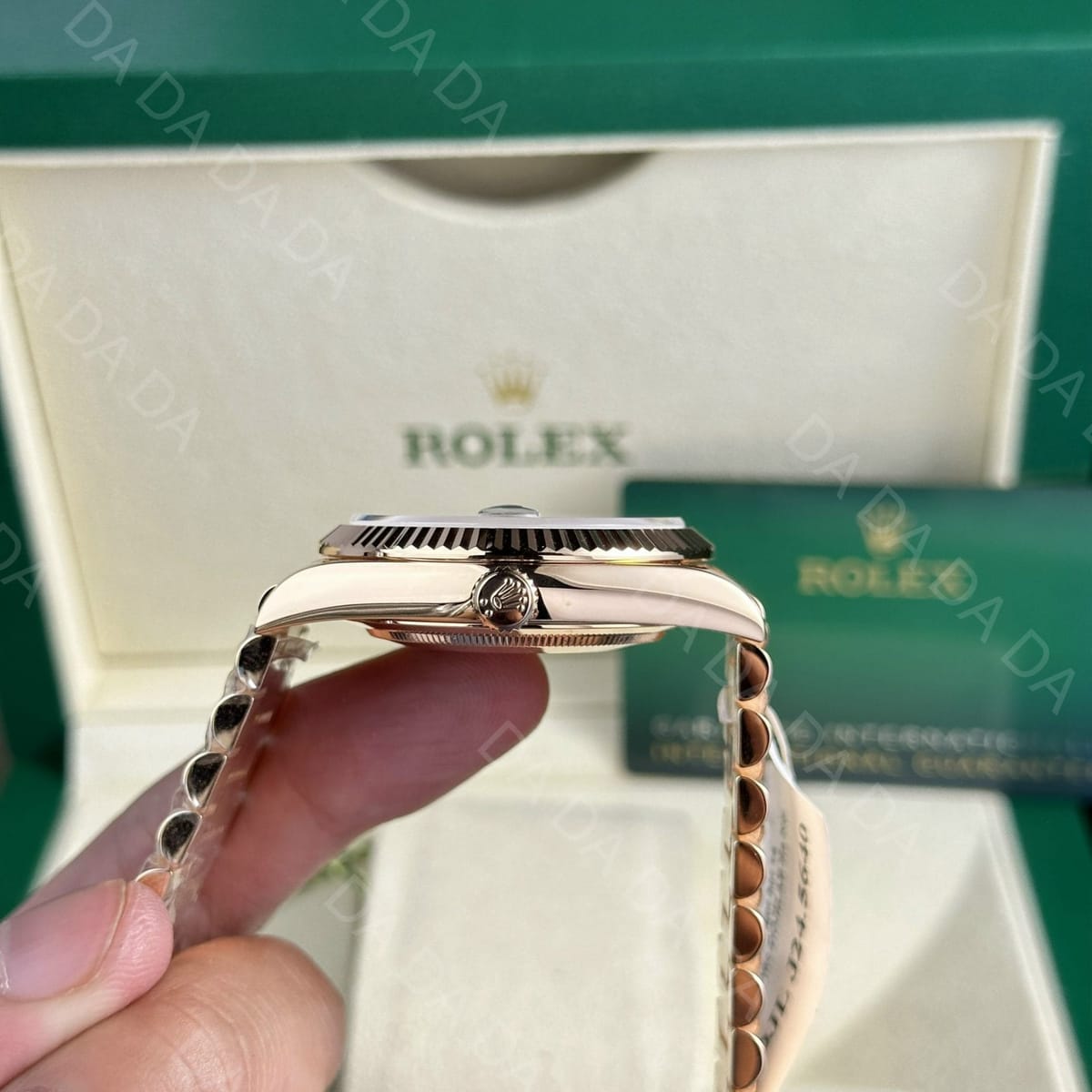 롤렉스 데이데이트 금통 대리석다이얼 바게트다이아 40mm 9