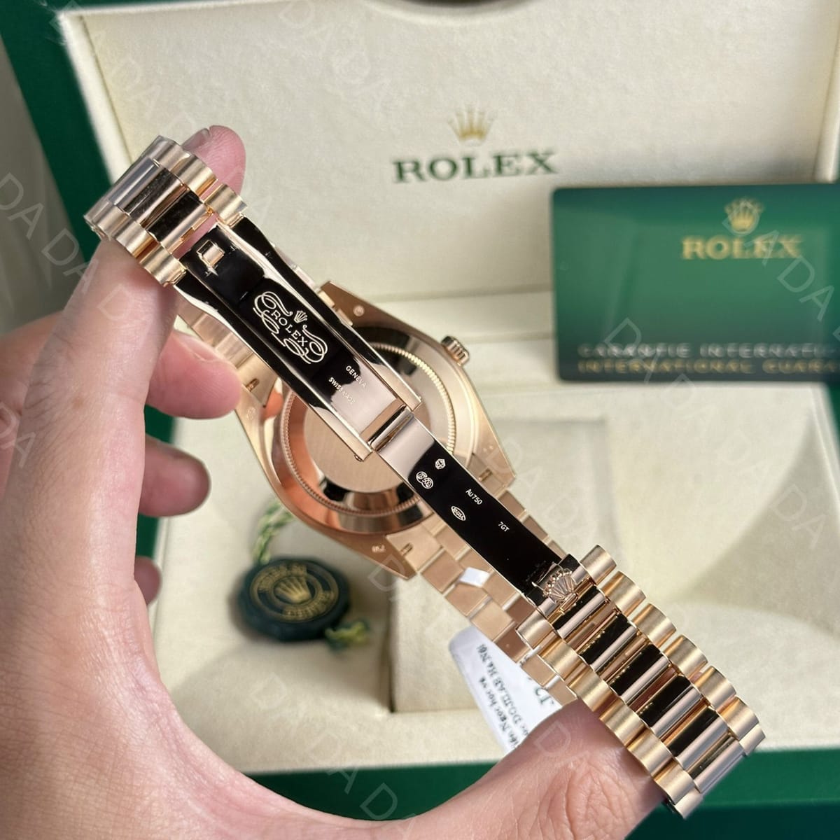 롤렉스 데이데이트 금통 대리석다이얼 바게트다이아 40mm 12