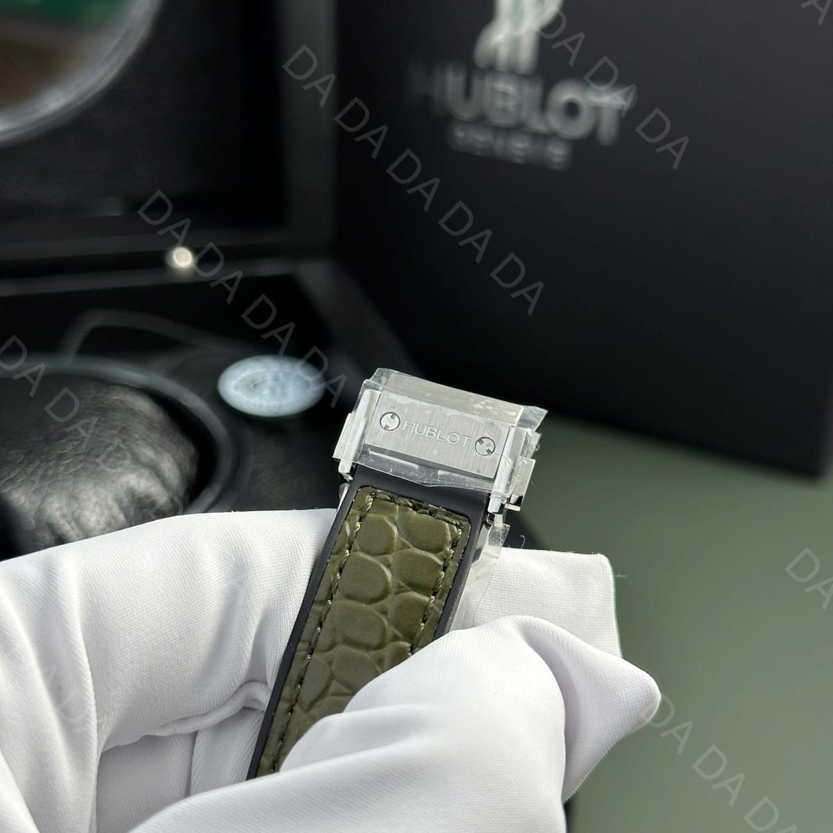 위블로 클래식퓨전 티타늄 그린다이얼 가죽스트랩 33mm 9