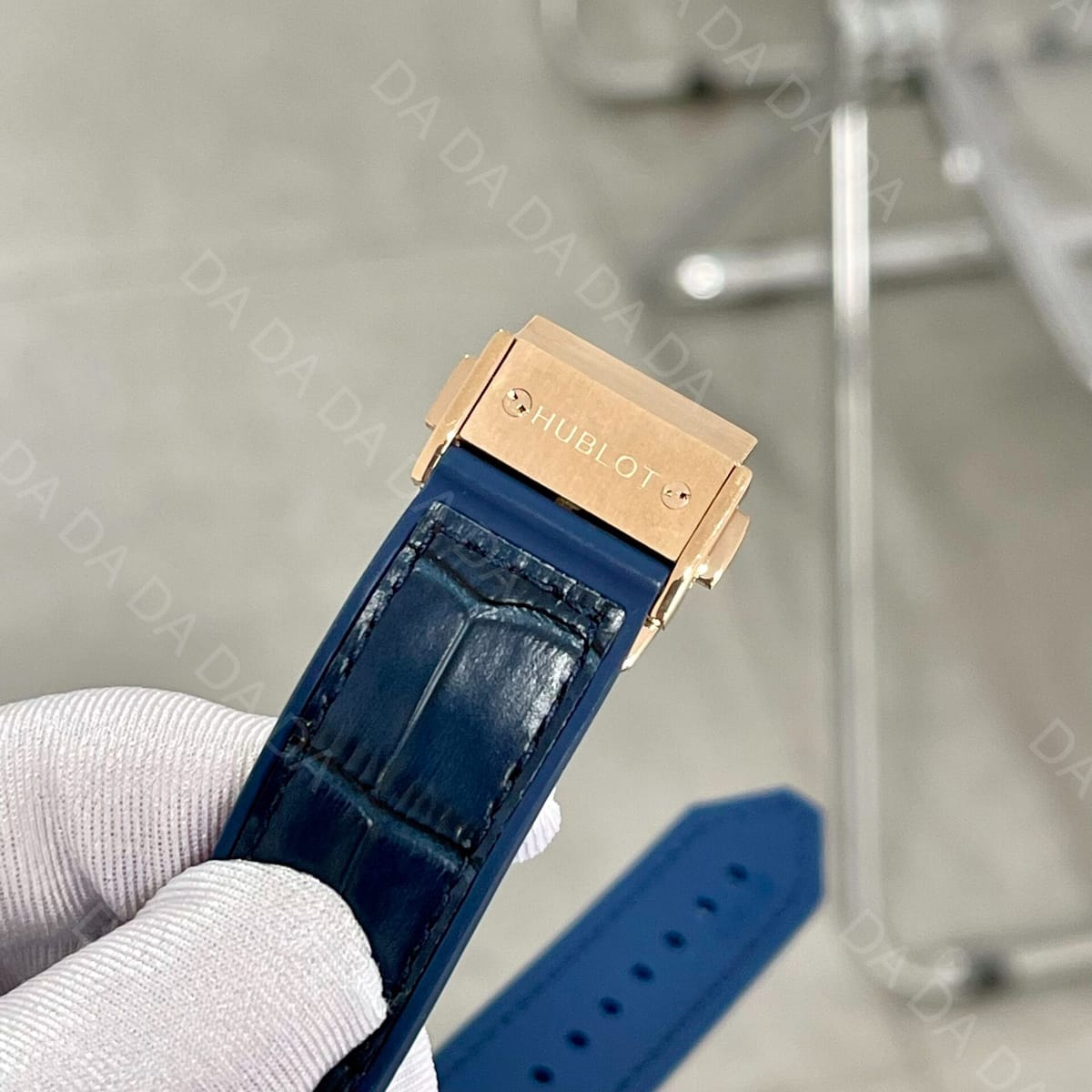 위블로 클래식퓨전 콤비 다이아베젤 블루다이얼 가죽러버밴드 38mm 8