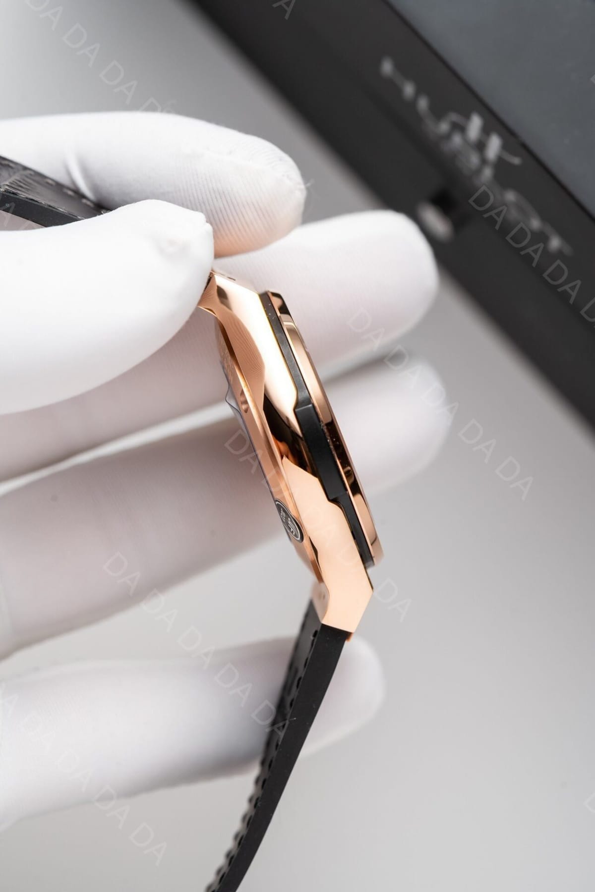위블로 클래식퓨전 콤비 그레이다이얼 가죽러버밴드 38mm 7