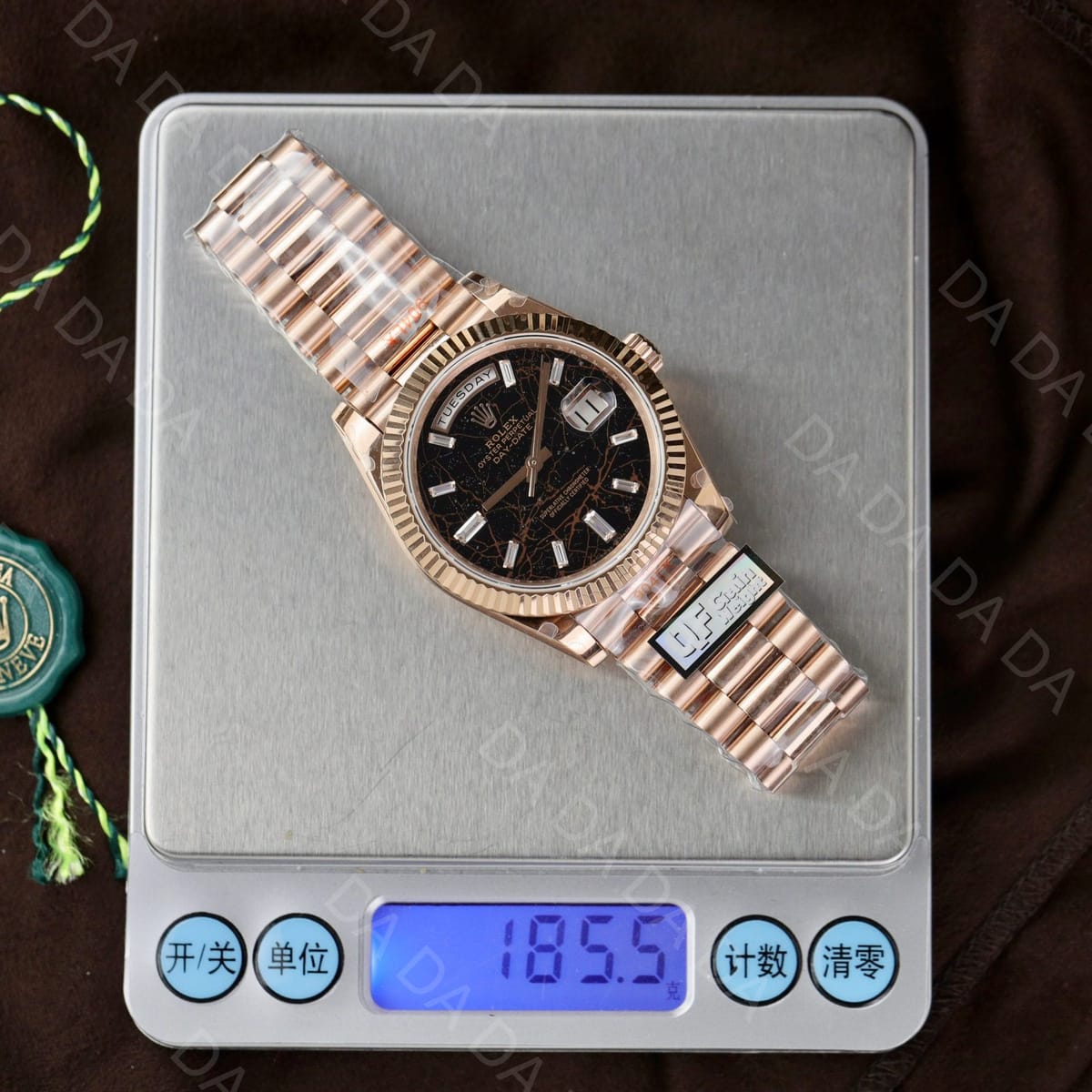 롤렉스 데이데이트 로즈골드 금통 대리석다이얼 바게트다이아 40mm 3