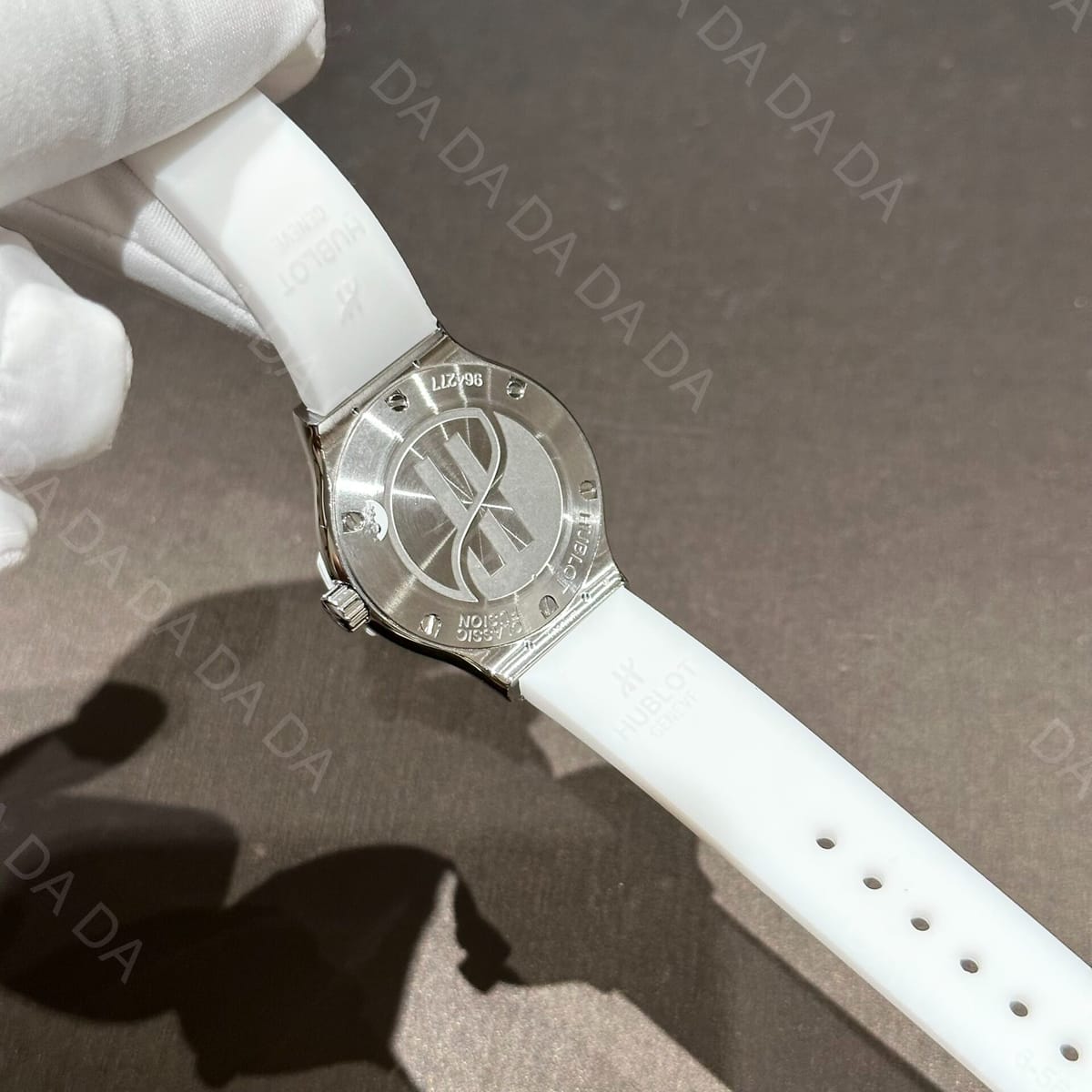 위블로 클래식퓨전 풀다이아셋팅 화이트러버밴드 33mm 7