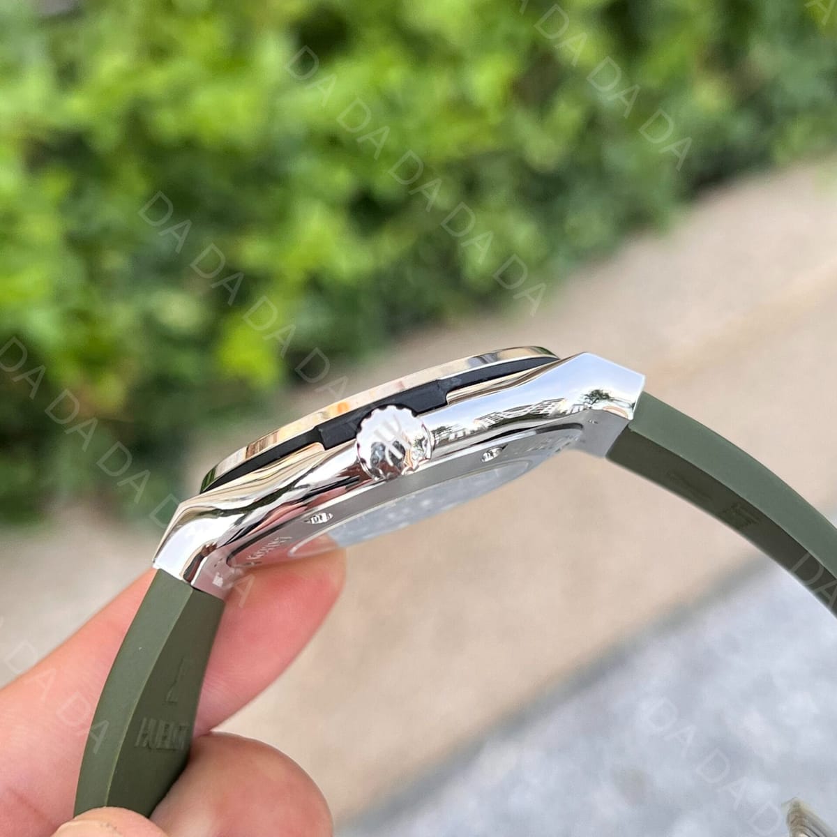 위블로 클래식퓨전 티타늄 다이아베젤 그린다이얼 러버밴드 42mm 6
