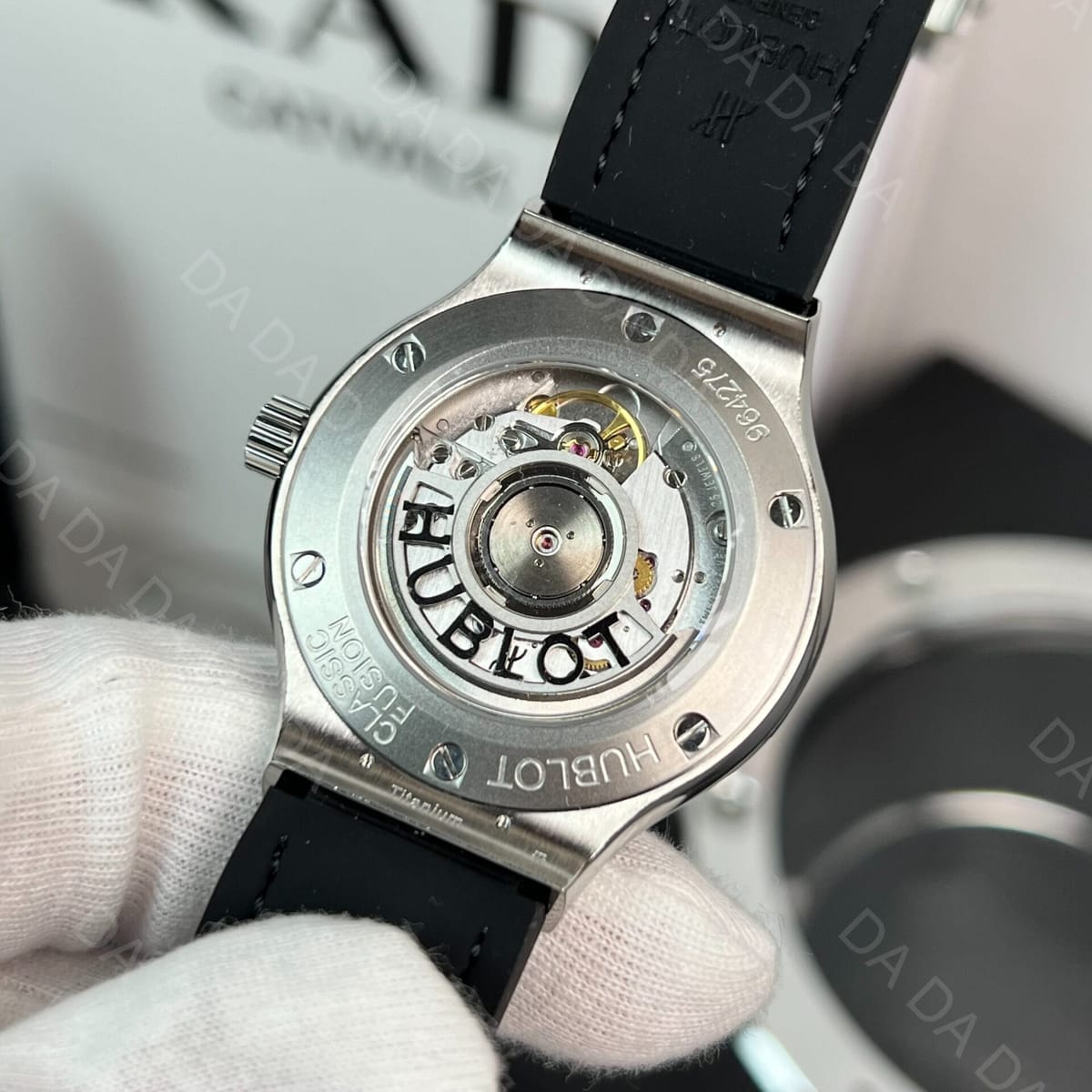 위블로 클래식퓨전 풀다이아셋팅 블랙가죽스트랩 38mm 7