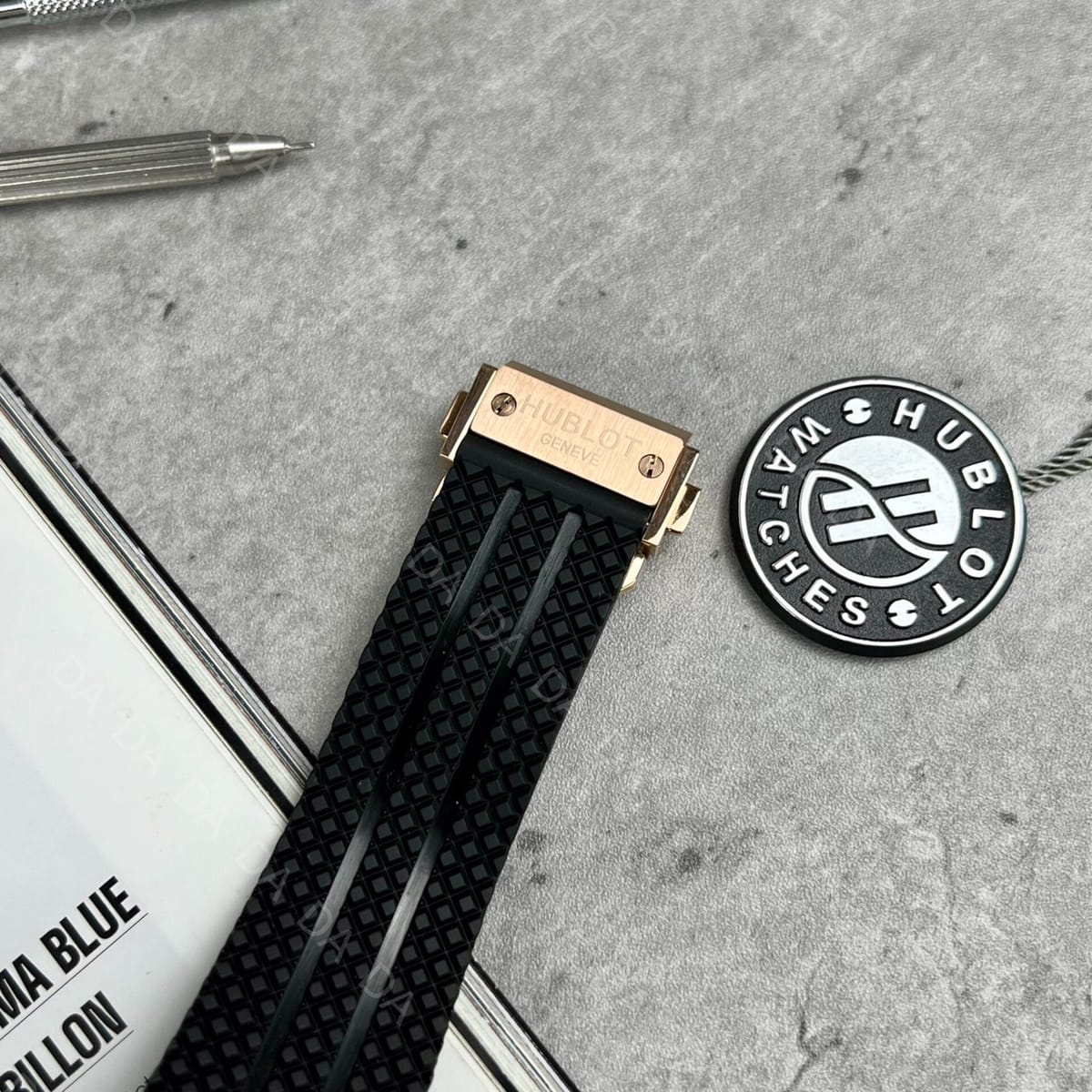 위블로 빅뱅 오리지널 골드 세라믹 러버밴드 44mm 7