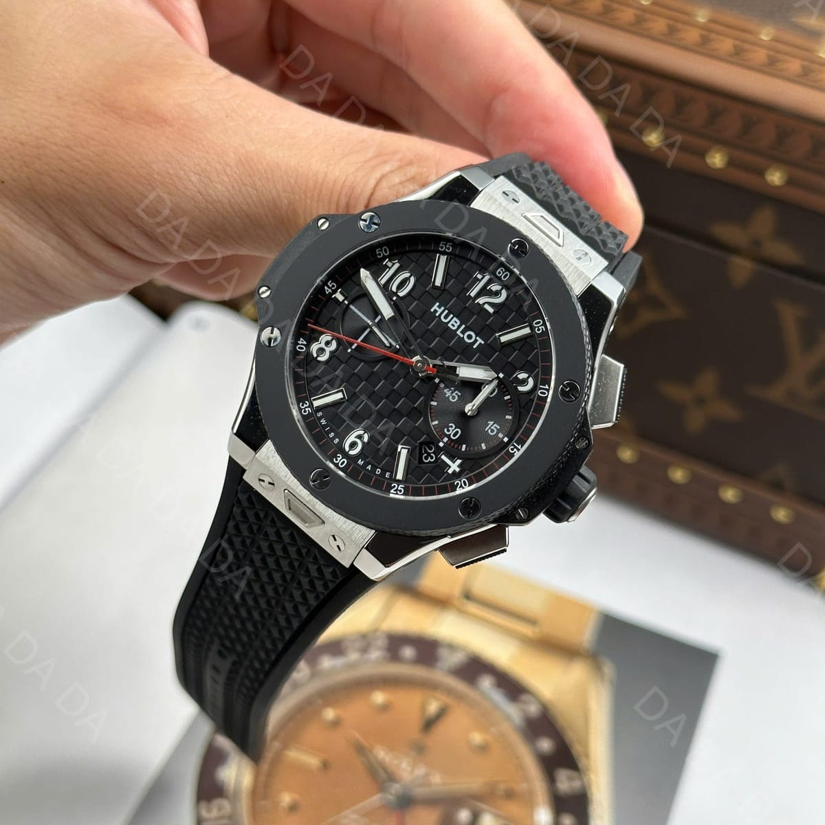 위블로 빅뱅 20주년 티타늄 세라믹 러버밴드 43mm 4